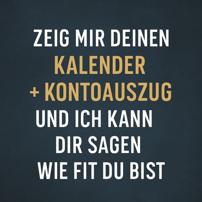 fitness-erfolg-kalender-konto Kalender und Kontoauszug als Symbole für Fitnesserfolg im Alltag
