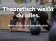 Frau beim Training in der BRIZZLY Box in Villach, Beitragsbild zum Thema Wissen ohne Umsetzung